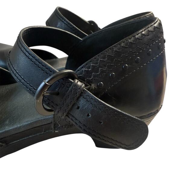 Dansko Makenna Black Genuine Leather Mary Jane Clogs size 40(9.5-10) - Picture 13 of 16